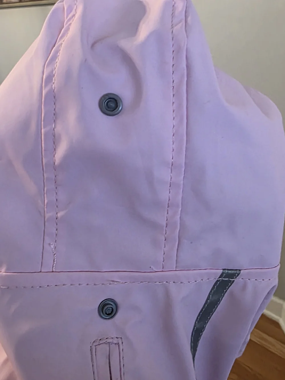Hooded Dog Raincoat with Reflective Trim